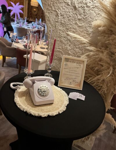 Livre d'or audio louée pour une soirée festive