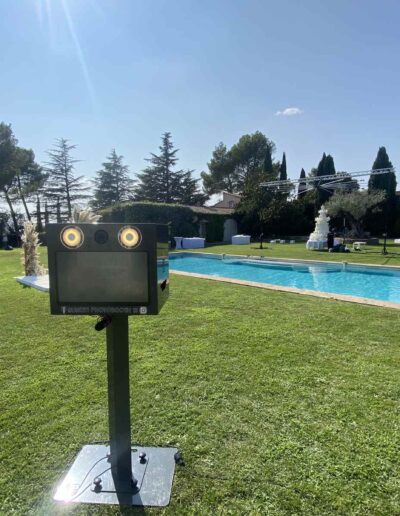 Photobooth pendant un événement en extérieur