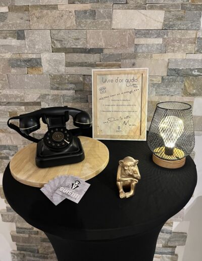 Livre d'or audio lors d'un événement privé