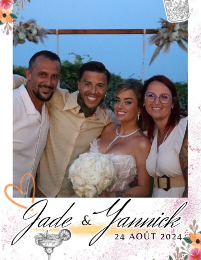 Photo mariés et témoins