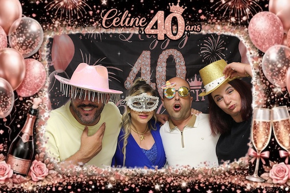 Protégé : Céline 40 ans, location de photobooth à Aubagne.