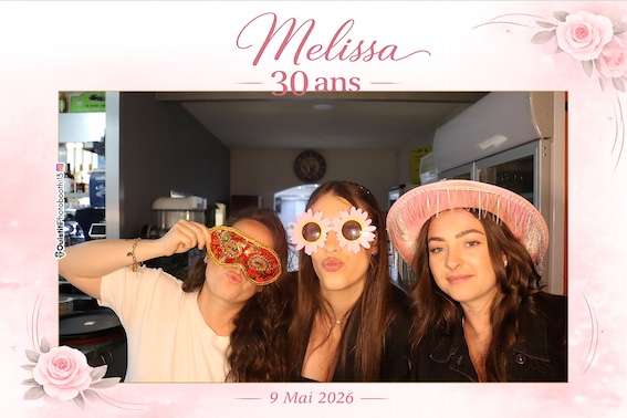 Protégé : 30 ans de Mélissa, location de photobooth à Marignane.