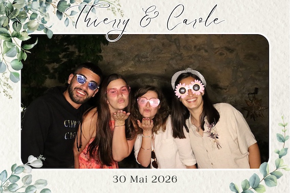 Protégé : Mariage de Thierry & Carole, location de photobooth à Aurons.