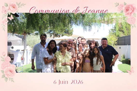Protégé : Communion de Jeanne, location de photobooth à Allauch.