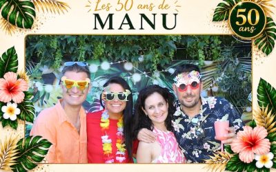 Protégé : 50 ans de Manu, location de photobooth à Trets.
