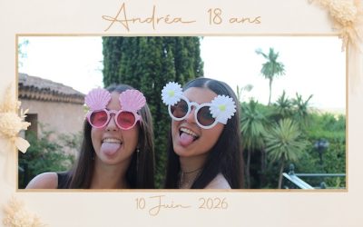 Protégé : 18 ans d’Andréa, location de photobooth au Tholonet.