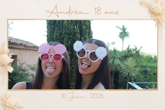 Protégé : 18 ans d’Andréa, location de photobooth au Tholonet.