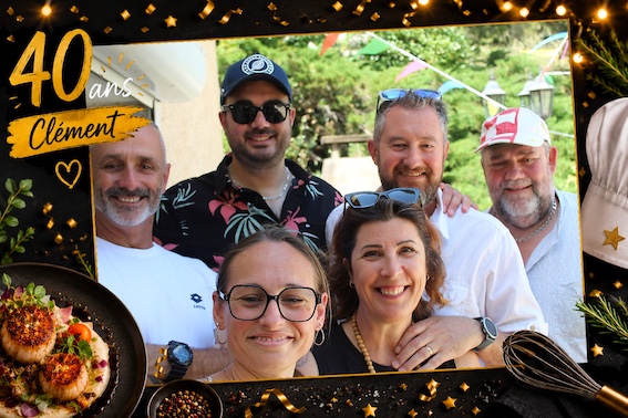Protégé : 40 ans de Clément, location de photobooth à La Destrousse.
