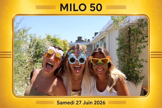 Protégé : 50 ans de Milo, location de photobooth à Marseille.