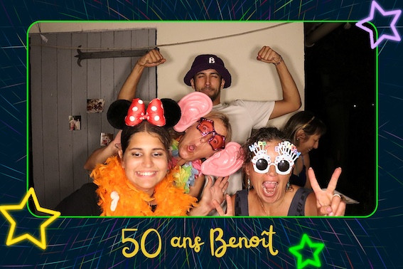 Protégé : 50 ans de Benoît, location de photobooth à La Penne sur Huveaune.