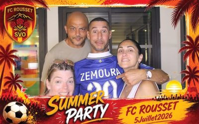 Protégé : Summer Party du FC Rousset, location de photobooth à Rousset.