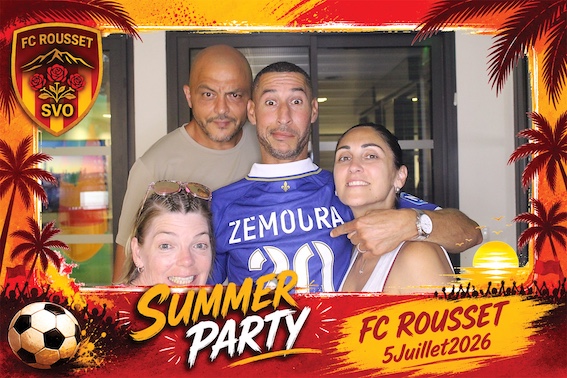 Protégé : Summer Party du FC Rousset, location de photobooth à Rousset.