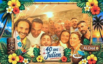 Protégé : 40 ans de Julien, location de photobooth à Aubagne.