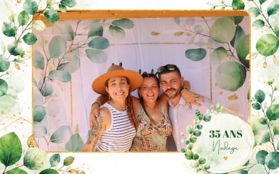 Protégé : 35 ans de Nadège, location de photobooth au Val.