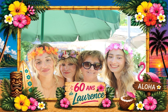 Protégé : 60 ans de Laurence, location de photobooth à Cassis.