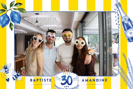 Protégé : 30 ans de Baptiste & Amandine, location de photobooth à Fuveau.