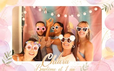 Protégé : Baptême & 1 an de Chiara, location de photobooth à Aubagne.