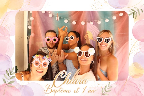 Protégé : Baptême & 1 an de Chiara, location de photobooth à Aubagne.