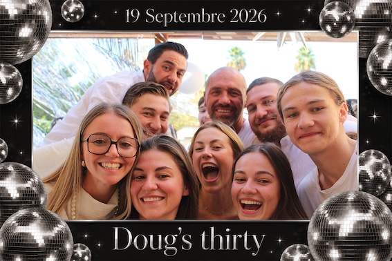 Protégé : Doug’s thirty, location de photobooth à Marseille.