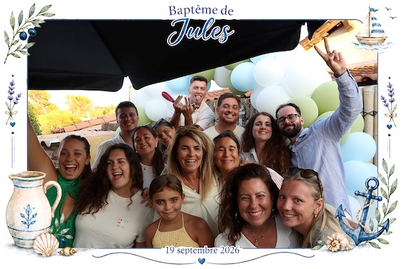 Protégé : Baptême de Jules, location de photobooth à La Bouilladisse.