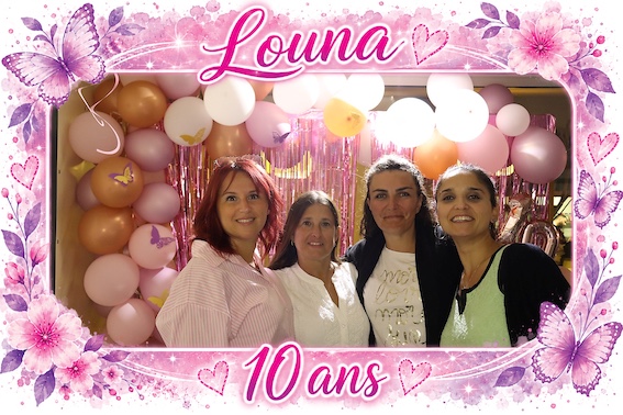 Protégé : 10 ans de Louna, location de photobooth à Aubagne.